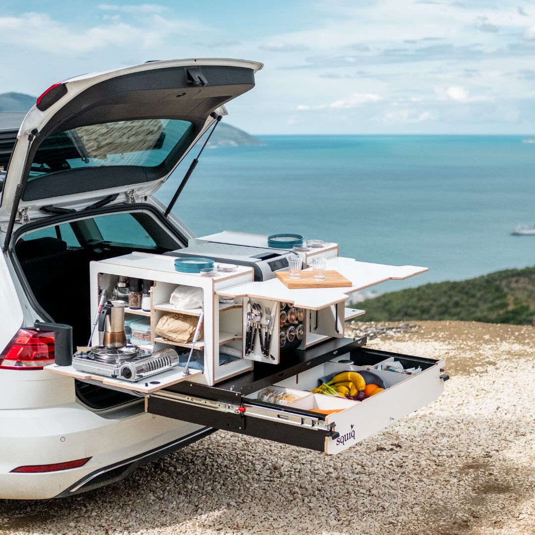 squiq Traveler compact regular max Kofferraumauszug Campingbox