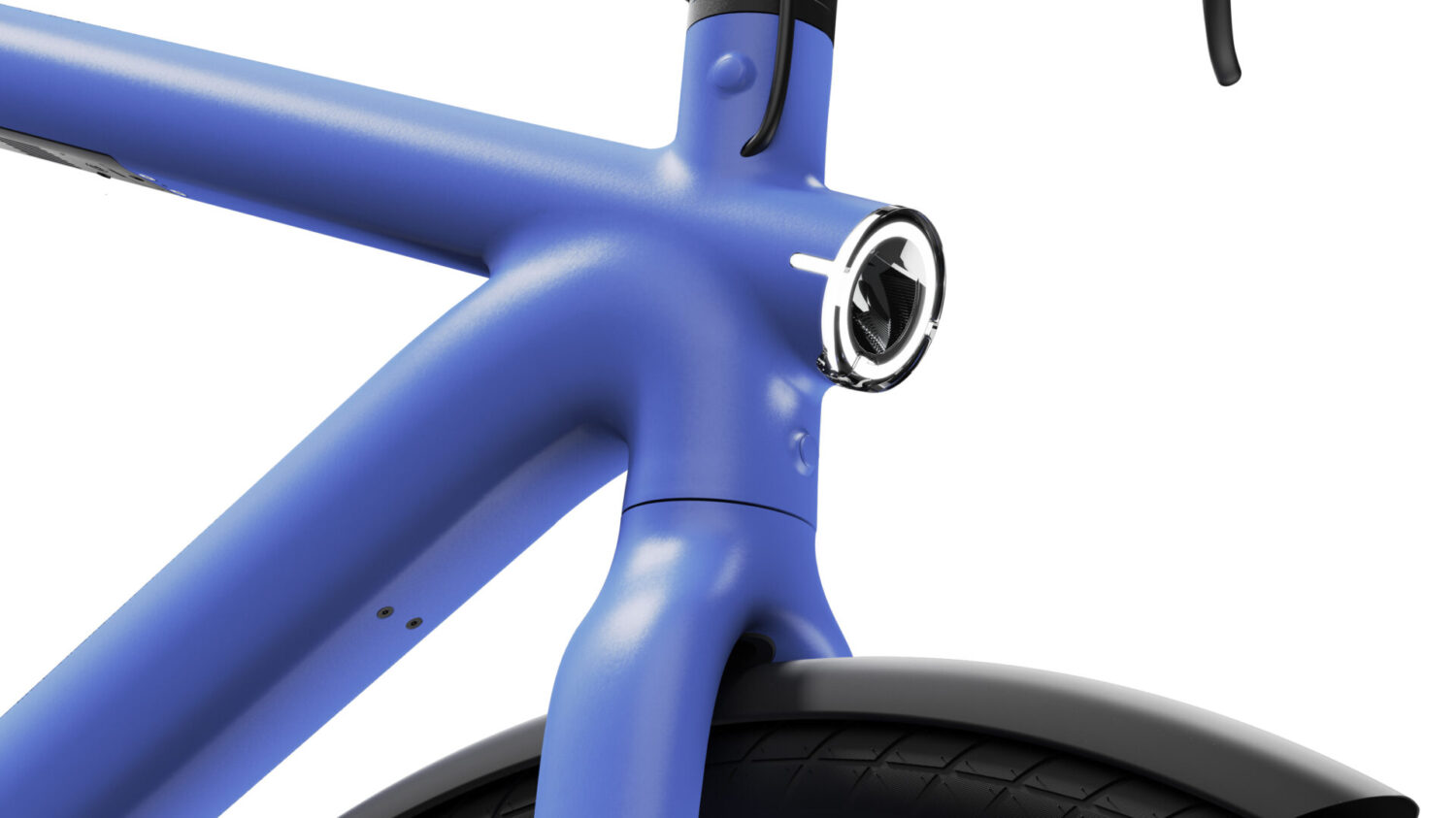 VanMoof S6 electric blue Light Closeup